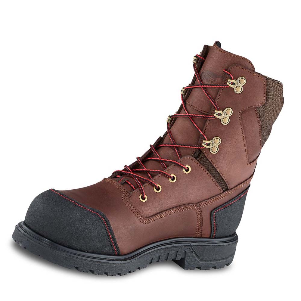 Red Wing Brnr XP 8-inch Insulated, Safety Toe Men's Waterproof Boots Coffee | ZA 397YXF